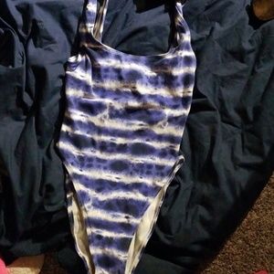 One piece tye dyed swim suit